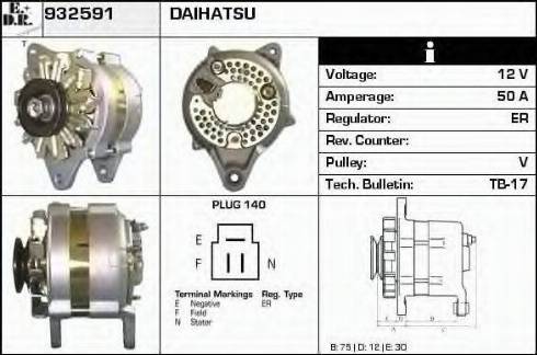 EDR 932591 - Generator alexcarstop-ersatzteile.com