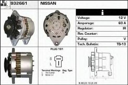 EDR 932661 - Generator alexcarstop-ersatzteile.com