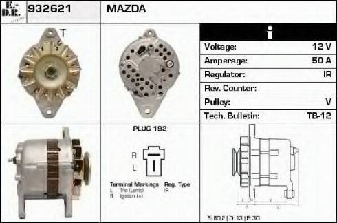 EDR 932621 - Generator alexcarstop-ersatzteile.com