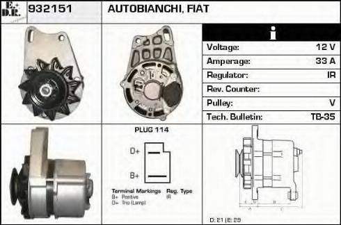 EDR 932151 - Generator alexcarstop-ersatzteile.com