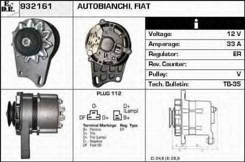 EDR 932161 - Generator alexcarstop-ersatzteile.com