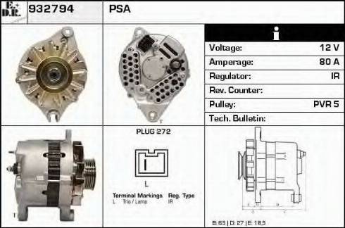 EDR 932794 - Generator alexcarstop-ersatzteile.com