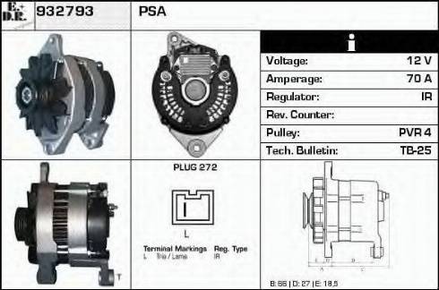 EDR 932793 - Generator alexcarstop-ersatzteile.com