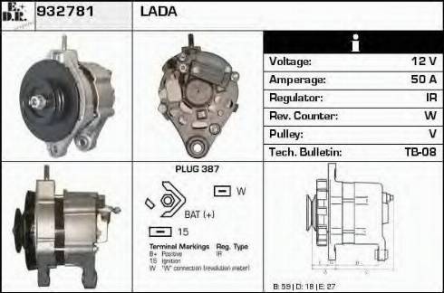 EDR 932781 - Generator alexcarstop-ersatzteile.com