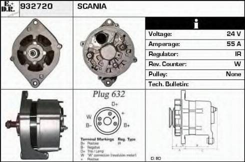 EDR 932720 - Generator alexcarstop-ersatzteile.com