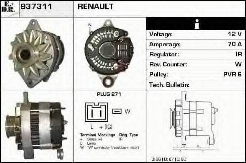 EDR 937311 - Generator alexcarstop-ersatzteile.com