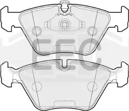 EEC BRP1065 - Bremsbelagsatz, Scheibenbremse alexcarstop-ersatzteile.com