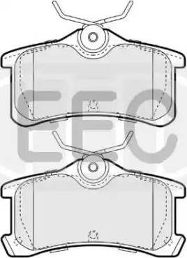 EEC BRP1354 - Bremsbelagsatz, Scheibenbremse alexcarstop-ersatzteile.com