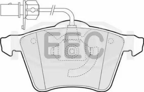 EEC BRP1323 - Bremsbelagsatz, Scheibenbremse alexcarstop-ersatzteile.com