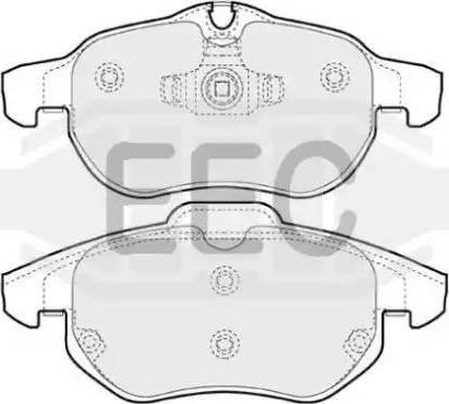 EEC BRP1248 - Bremsbelagsatz, Scheibenbremse alexcarstop-ersatzteile.com