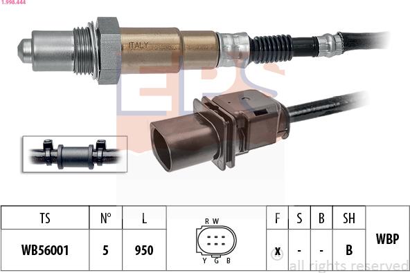 EPS 1.998.444 - Lambdasonde alexcarstop-ersatzteile.com