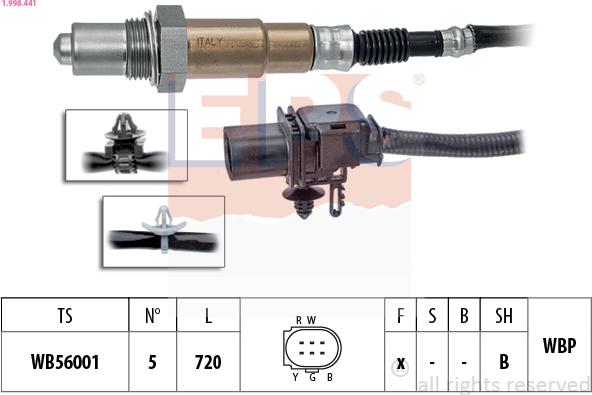 EPS 1.998.441 - Lambdasonde alexcarstop-ersatzteile.com