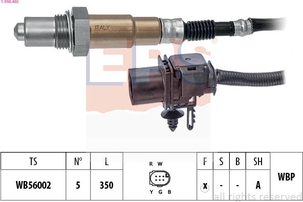 EPS 1.998.465 - Lambdasonde alexcarstop-ersatzteile.com