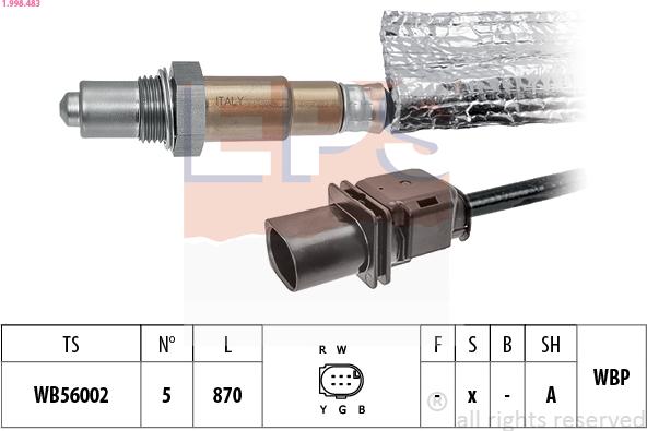 EPS 1.998.483 - Lambdasonde alexcarstop-ersatzteile.com