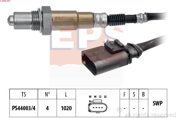 EPS 1.998.041 - Lambdasonde alexcarstop-ersatzteile.com