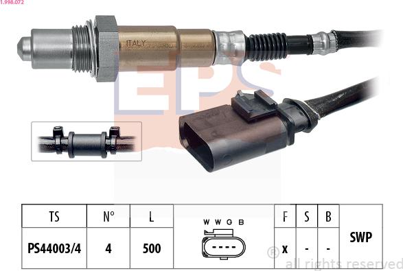 EPS 1.998.072 - Lambdasonde alexcarstop-ersatzteile.com