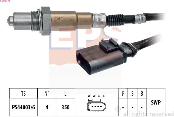 EPS 1.998.176 - Lambdasonde alexcarstop-ersatzteile.com