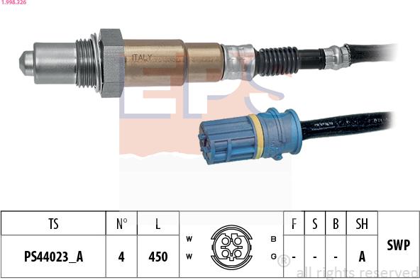 EPS 1.998.326 - Lambdasonde alexcarstop-ersatzteile.com