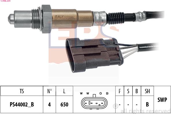 EPS 1.998.241 - Lambdasonde alexcarstop-ersatzteile.com