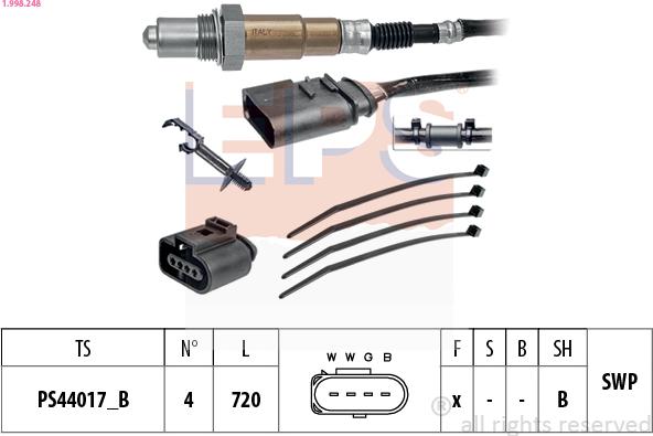 EPS 1.998.248 - Lambdasonde alexcarstop-ersatzteile.com