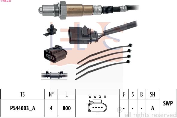 EPS 1.998.243 - Lambdasonde alexcarstop-ersatzteile.com