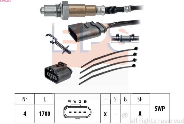 EPS 1.998.251 - Lambdasonde alexcarstop-ersatzteile.com