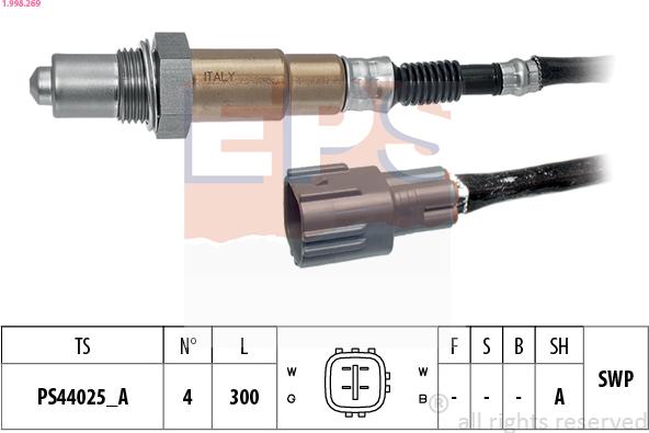 EPS 1.998.269 - Lambdasonde alexcarstop-ersatzteile.com