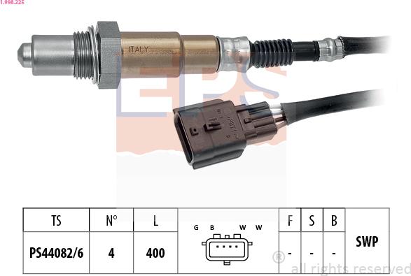 EPS 1.998.225 - Lambdasonde alexcarstop-ersatzteile.com