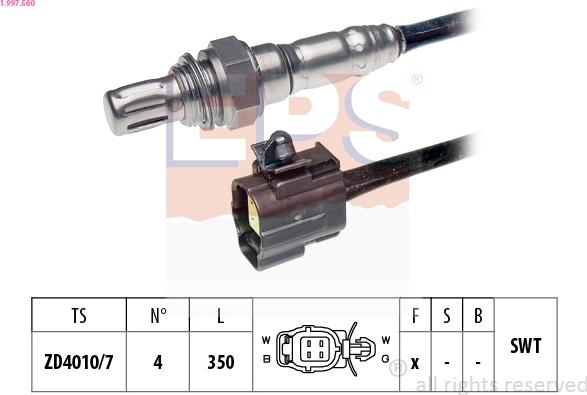 EPS 1.997.560 - Lambdasonde alexcarstop-ersatzteile.com