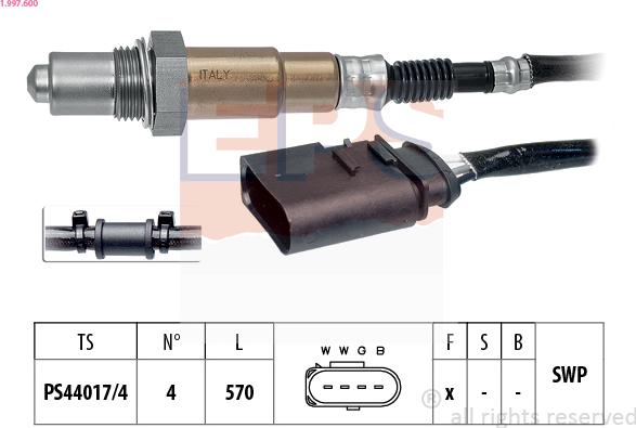 EPS 1.997.600 - Lambdasonde alexcarstop-ersatzteile.com