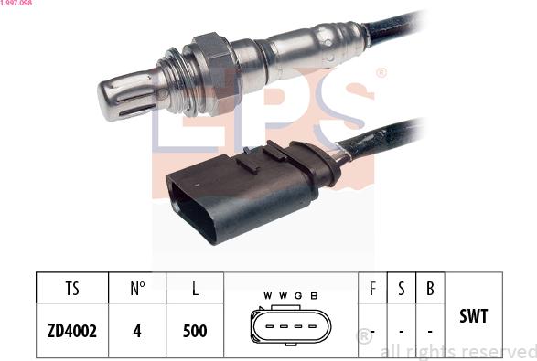 EPS 1.997.098 - Lambdasonde alexcarstop-ersatzteile.com