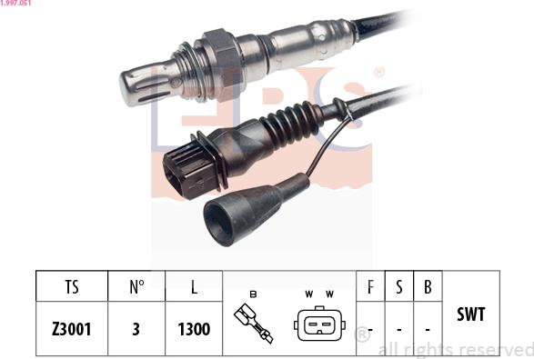 EPS 1.997.051 - Lambdasonde alexcarstop-ersatzteile.com