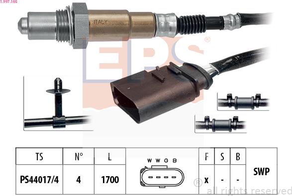 EPS 1.997.165 - Lambdasonde alexcarstop-ersatzteile.com