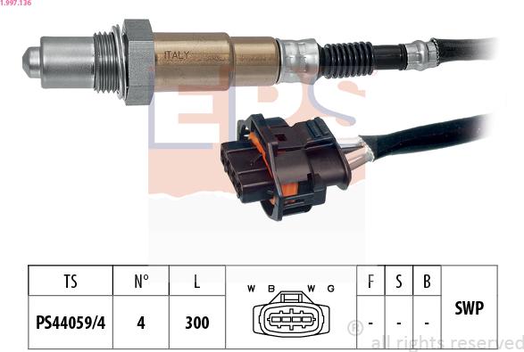 EPS 1.997.136 - Lambdasonde alexcarstop-ersatzteile.com