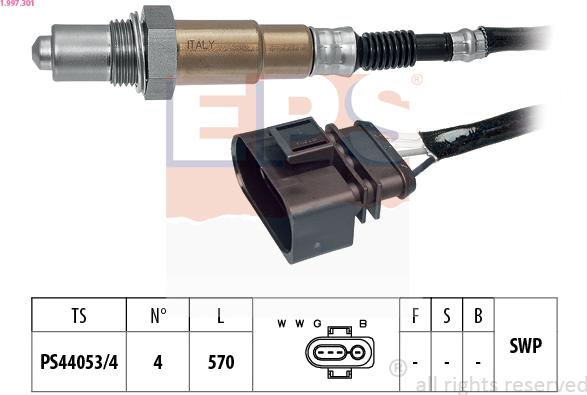 EPS 1.997.301 - Lambdasonde alexcarstop-ersatzteile.com