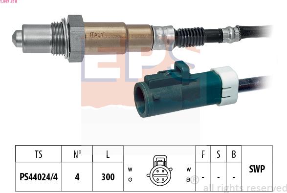 EPS 1.997.319 - Lambdasonde alexcarstop-ersatzteile.com