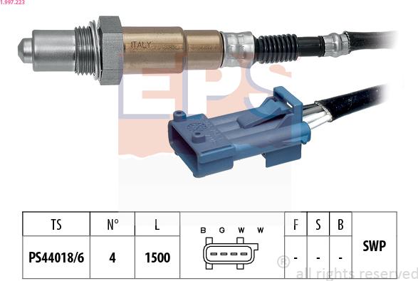 EPS 1.997.223 - Lambdasonde alexcarstop-ersatzteile.com