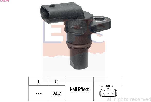 EPS 1.953.793 - Sensor, Nockenwellenposition alexcarstop-ersatzteile.com