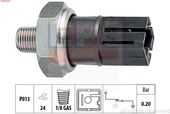 EPS 1.800.042 - Sensor, Öldruck alexcarstop-ersatzteile.com