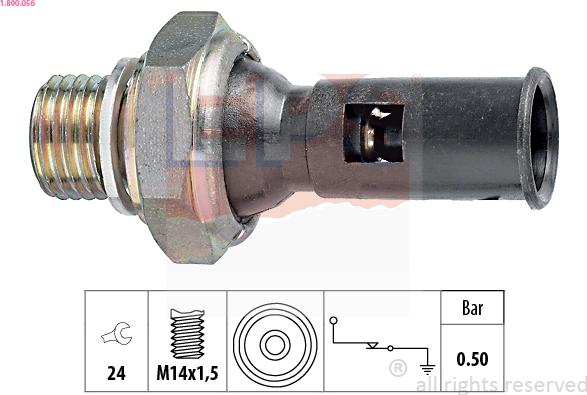 EPS 1.800.056 - Sensor, Öldruck alexcarstop-ersatzteile.com