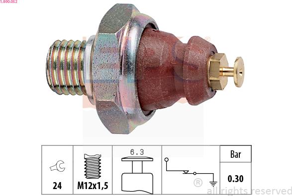 EPS 1.800.052 - Sensor, Öldruck alexcarstop-ersatzteile.com