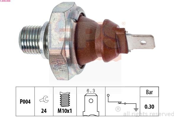 EPS 1.800.008 - Sensor, Öldruck alexcarstop-ersatzteile.com