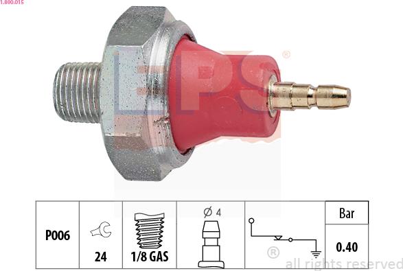 EPS 1.800.015 - Sensor, Öldruck alexcarstop-ersatzteile.com