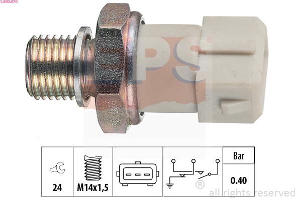 EPS 1.800.070 - Sensor, Öldruck alexcarstop-ersatzteile.com