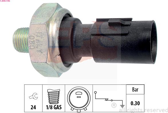 EPS 1.800.195 - Sensor, Öldruck alexcarstop-ersatzteile.com