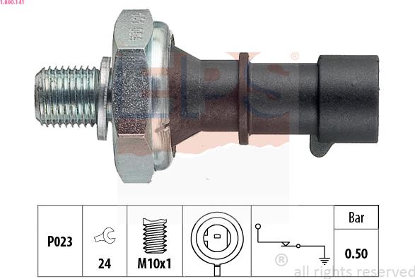 EPS 1.800.141 - Sensor, Öldruck alexcarstop-ersatzteile.com