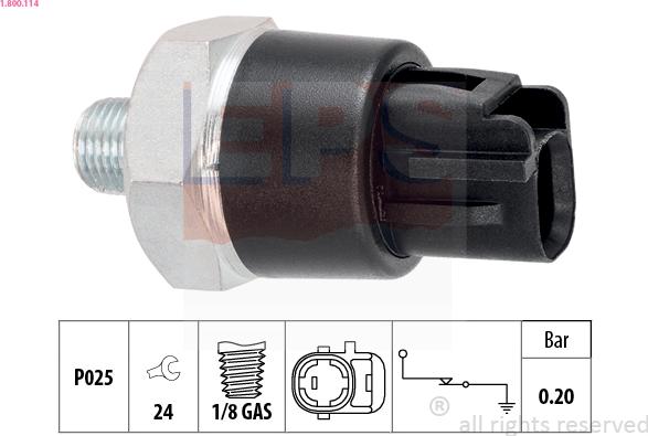 EPS 1.800.114 - Sensor, Öldruck alexcarstop-ersatzteile.com