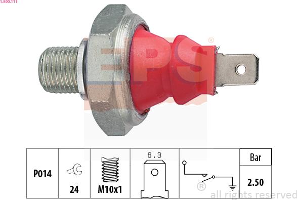 EPS 1.800.111 - Sensor, Öldruck alexcarstop-ersatzteile.com