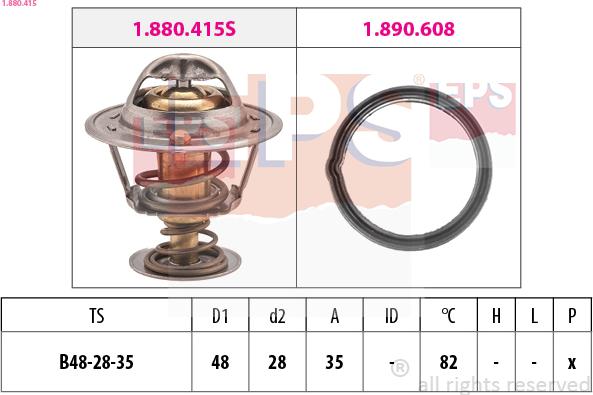 EPS 1.880.415 - Thermostat, Kühlmittel alexcarstop-ersatzteile.com