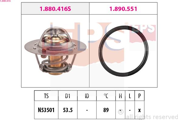 EPS 1.880.416 - Thermostat, Kühlmittel alexcarstop-ersatzteile.com